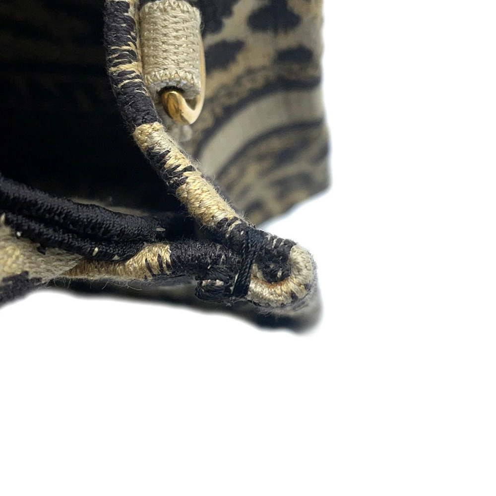 Christian Dior Handbag Book Tote Leopard Shoulder Bag - Picture 7 of 12